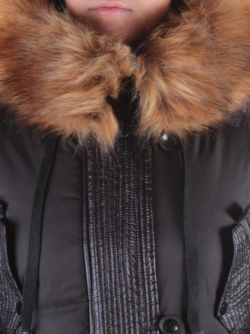 H1053 BLACK Куртка демисезонная женская Enovich - Фабричный китай фото 4