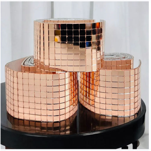 Самоклеящаяся мозаичная плитка, диско-плитка 5x5 мм, квадратная зеркальная мозаичная плитка для украшения интерьера - Family фото 5