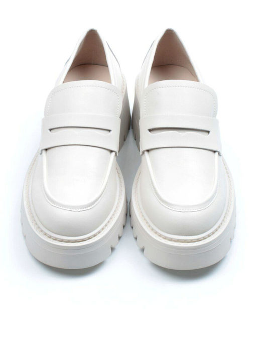 03-C1801-3 WHITE Лоферы женские (натуральная кожа) - No name фото 10