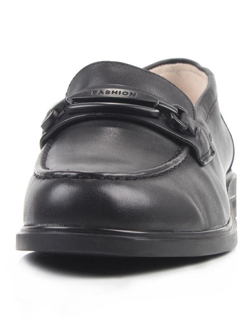 06-DEB33-1 BLACK Туфли женские (натуральная кожа)