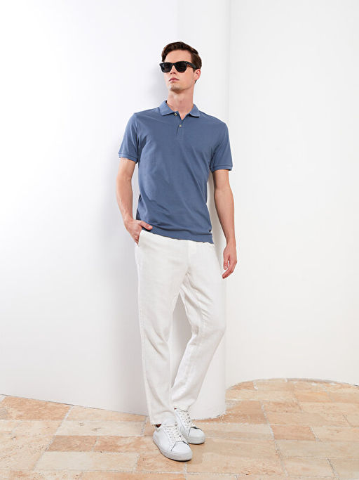 Polo Yaka K?sa Kollu Pike Erkek Ti??rt