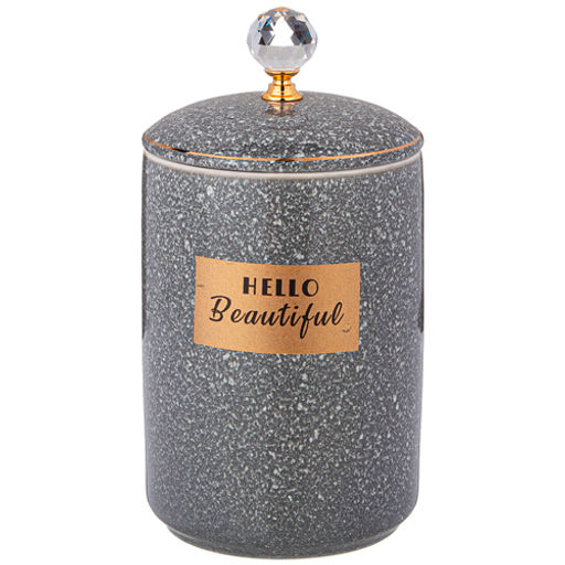 Банка с крышкой "Grain" 19*10,5 см 800 мл серая 42-518 /АРТИ-М/