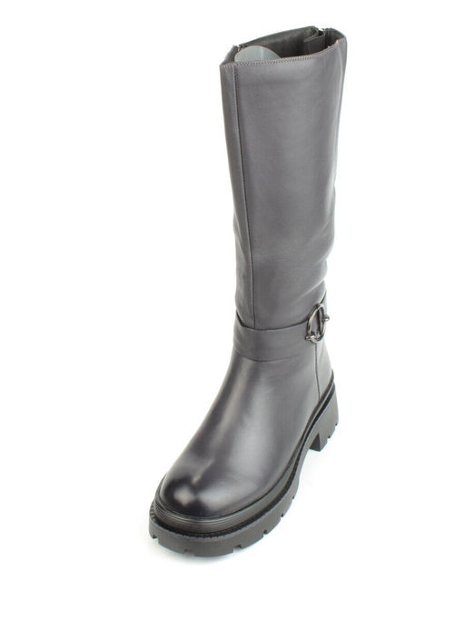 02-FI714-2M BLACK Сапоги зимние женские (натуральная кожа, байка, натуральный мех) - Фабричный китай фото 3