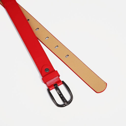Ремень женский, ширина 2,8 см, винт, пряжка металл, цвет красный - Simaland фото 2