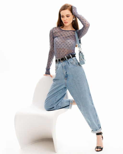 ЛОНГСЛИВ ИЗ СЕТКИ 458.9.3 - Sahar art lab фото 6