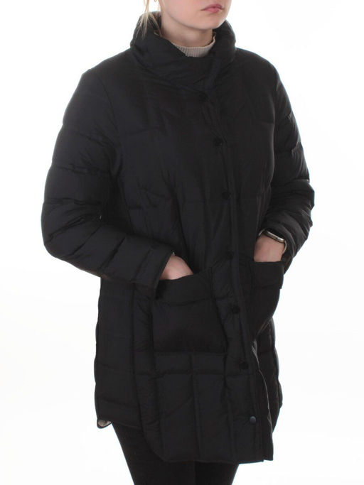 8811 BLACK Куртка пуховая облегченная женская (утиный пух)