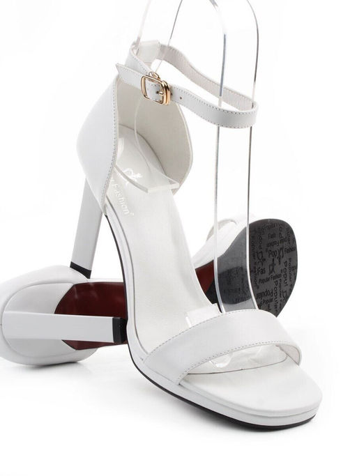 08-A78F-620D WHITE Босоножки женские (натуральная кожа)