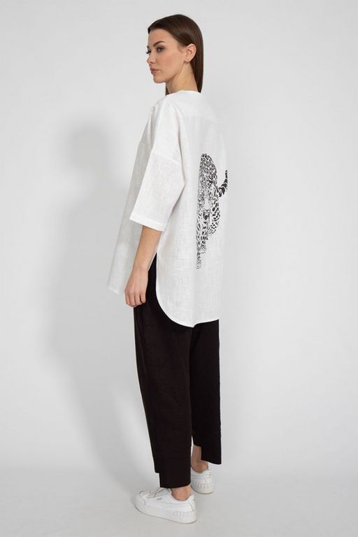 Льняная рубашка 4081 - Kivviwear фото 4