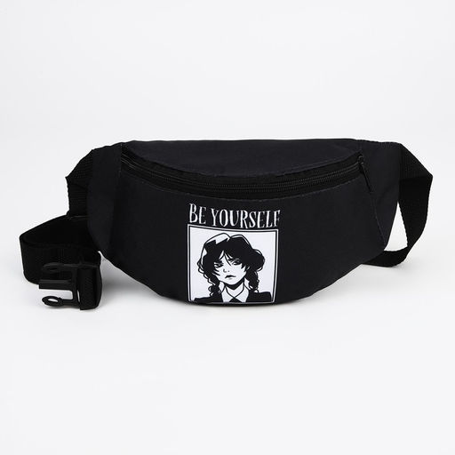 Поясная сумка на молнии, цвет чёрный - NAZAMOK KIDS фото 2