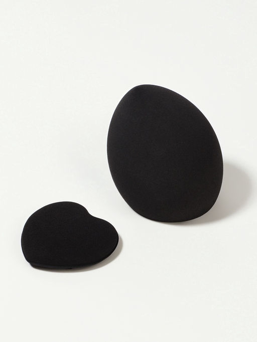 Цена за 2 шт. Спонжи для макияжа, в футляре, 2 шт., чёрные