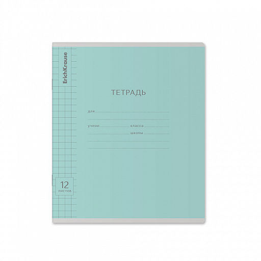 Цена за 280 шт. Тетрадь школьная ученическая ErichKrause Классика Visio ассорти, 12 листов, частая косая линейка (в плёнке по 10 шт.) фото 28
