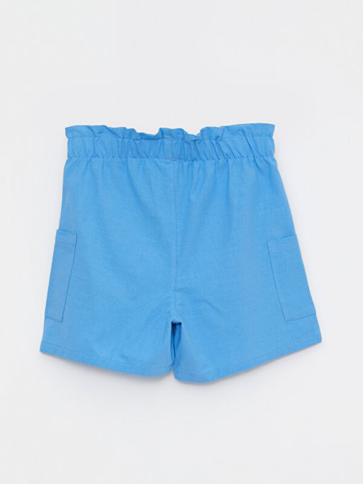 Beli Lastikli Basic Poplin K?z ?ocuk ?ort - Waikiki фото 2