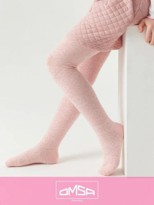 OMSA kids Collant 12A12-2 с жаккардовым рисунком - avorio фото 2