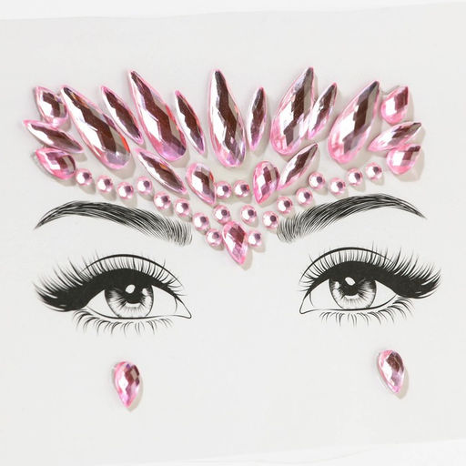 Стразы для лица Сияй!, розовые - Beauty fox фото 6