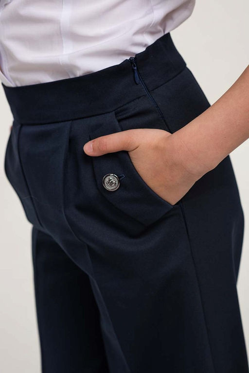 Синие брюки для девочки Mooriposh, модель 0425