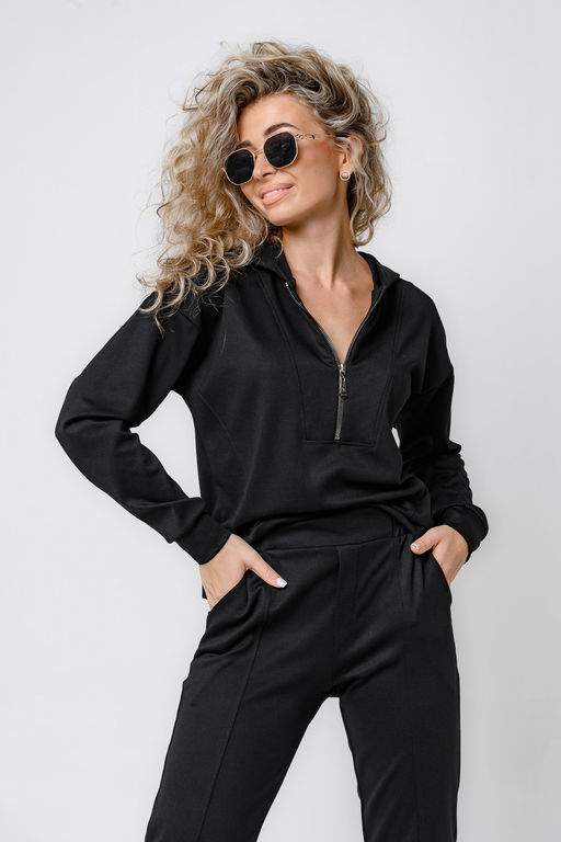 Костюм спортивный без начеса на молнии 43065