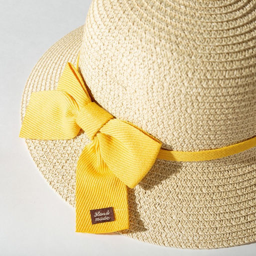 Шляпа для девочки MINAKU: Beachwear, размер 54, бежевая