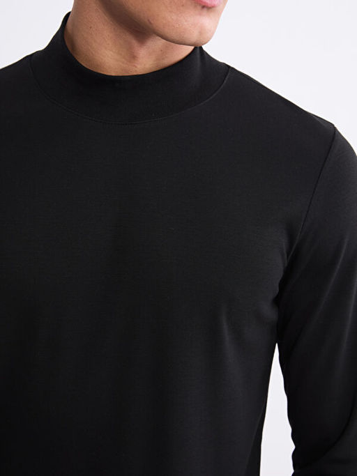 Dik Yaka Erkek Sweatshirt