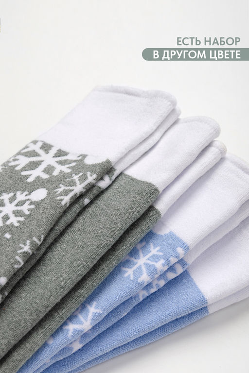 Цена за 6 пар. Гольфы Снежинка детские