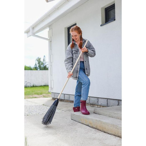 Метла полипропиленовая, наборная, с черенком, 4 кольца, МИКС - Simaland фото 5