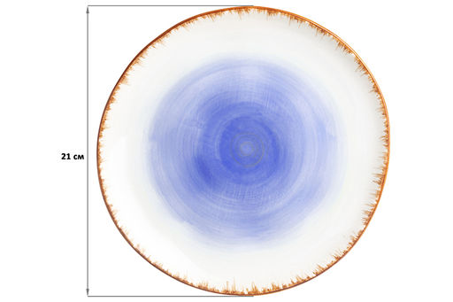 Тарелка для закуски 21*21*2 см Кантри фиолетовая - Elan gallery фото 2
