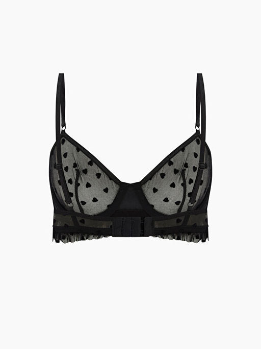 Balenli Dolgusuz Kalp Desenli Ti??rt S?tyen