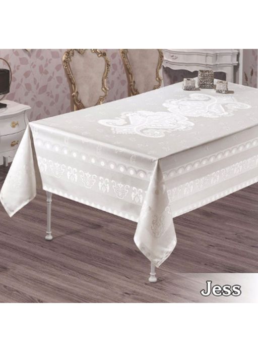 Скатерть EFOR JESS 160*220 прямоугольная пудровый  фото 2