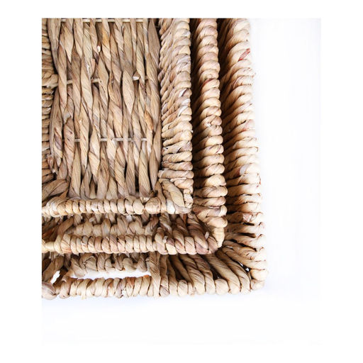 Поднос плетеный прямоугольный с ручками Walmer Arrow 45x32x8 см, цвет бежевый  фото 5