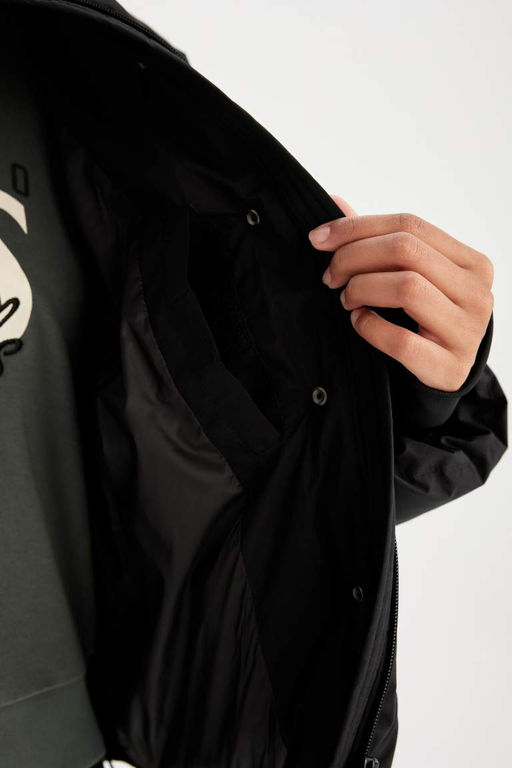 Водонепроницаемая куртка-пуховик с воротником-стойкой DeFactoFit  фото 7