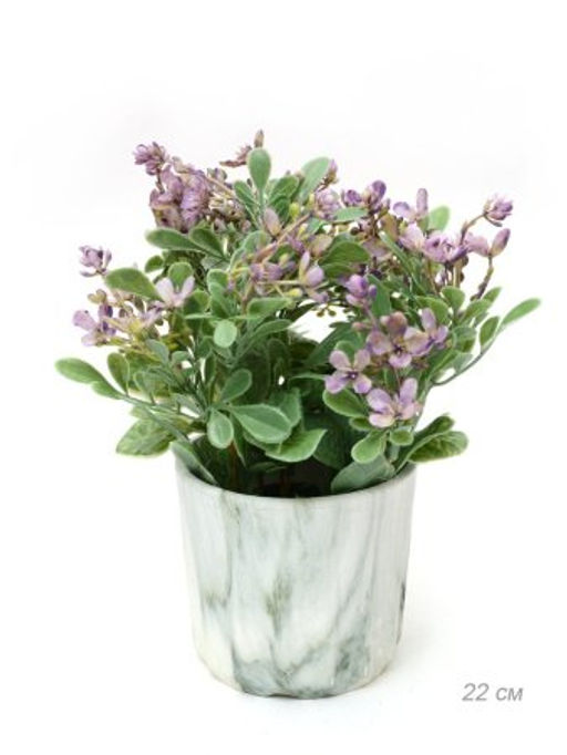 Цветочная композиция Зелень 22 см / 0213-17 /уп 60/ - Галеонтрейд фото 5