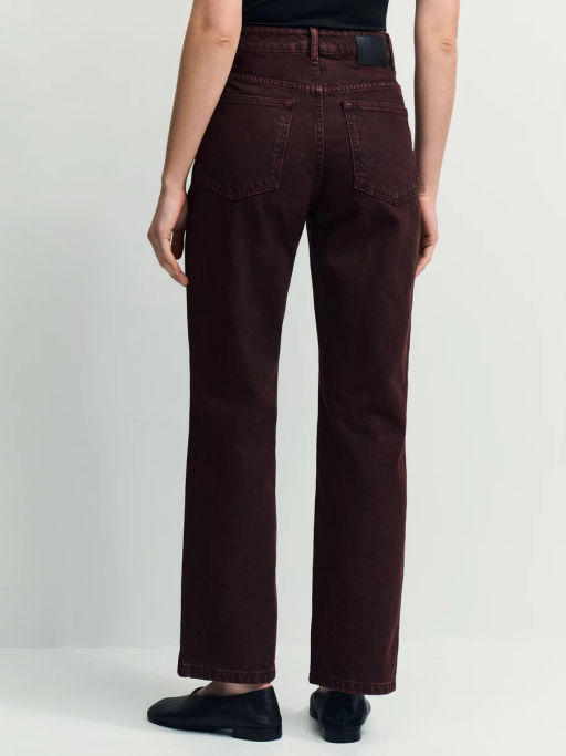 Джинсы straight с высокой посадкой регулярной длины / Zarina