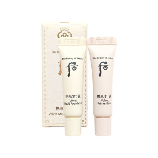 Набор для макияжа The History Of Whoo Gongjinhyang:Mi Velvet Makeup 2pcs Kit , Primer Base 6ml+Liquid Foundation 6ml