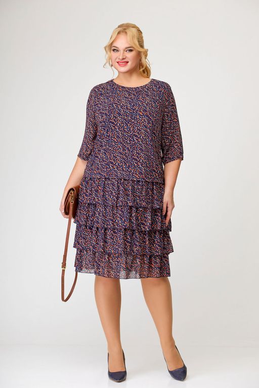 Блуза Swallow 803.2 черный+серебряный узор фото 823