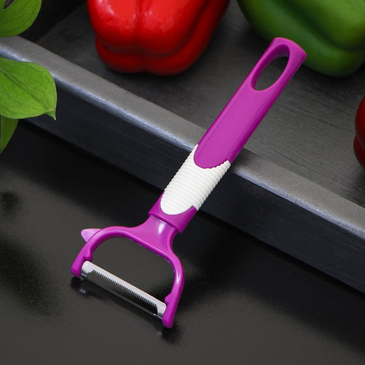 Цена за 2 шт. Овощечистка Доляна Ритм, 15 см, цвет МИКС