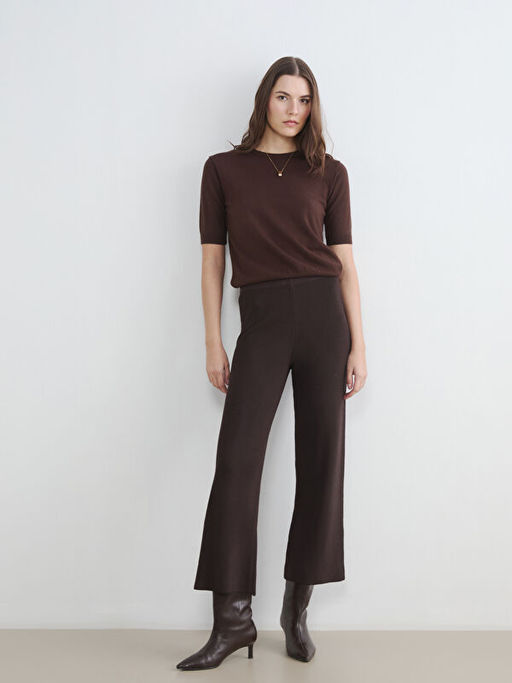 Beli Lastikli Geni? Pa?a Kad?n Triko Pantolon