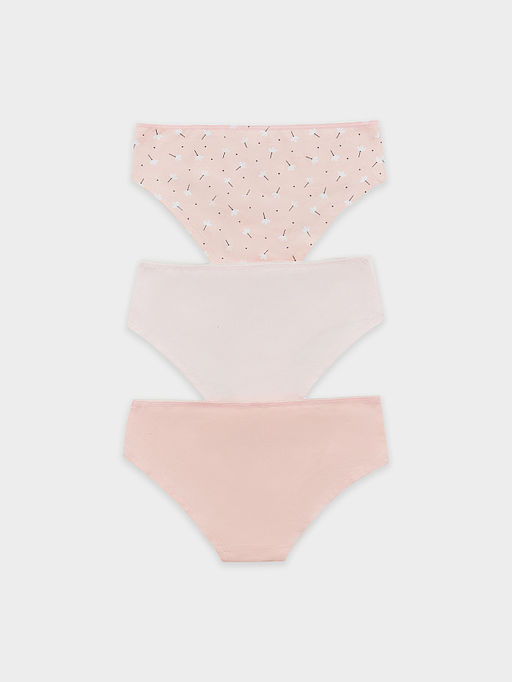 Трусы для девочек слипы мультипак (3 шт.) розовые с печатью - Mark formelle фото 2
