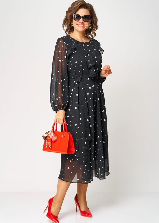 Платье EVA GRANT 7177 горох