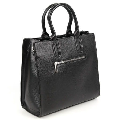 Женская сумка тоут из эко кожи и замши А-425-1 Блек - Cidirro фото 3