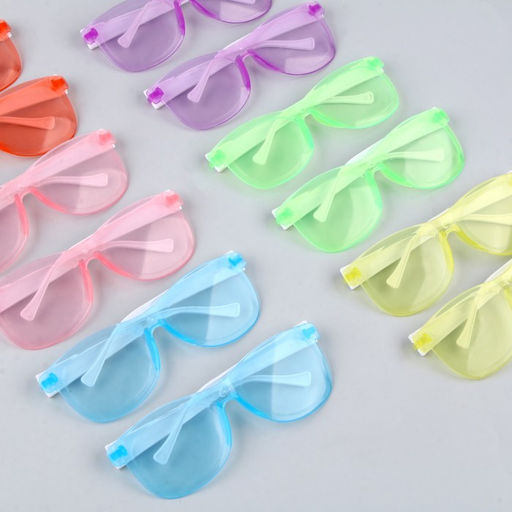 Цена за 12 шт. Карнавальные очки «Стиль», цвета МИКС