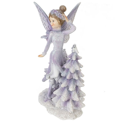 Фигурка декоративная "Фея с ёлочкой", L11 W6,5 H17 см