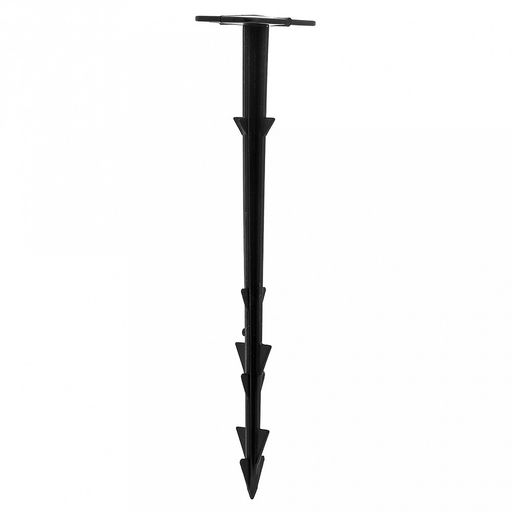 Колышки для крепления укрывного материала h17см, шляпка 3,8х2,8см, полипропилен, черный, набор 10шт (Беларусь)