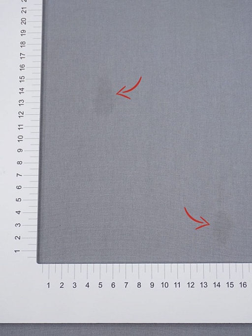 Брак(уценка) Плательный хлопок цв.Серый с мятным оттенком, ш.1.49м, хлопок-100%, 150гр/м.кв - Купава фото 4