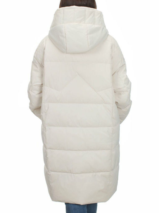 Y23-808 MILK Пальто зимнее женское (200 гр. тинсулейт) - Фабричный китай фото 5