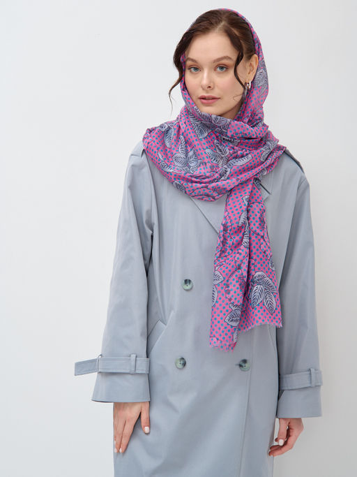 Большой, красивый двусторонний палантин с рисунком в стиле арт-деко - Tantino фото 3