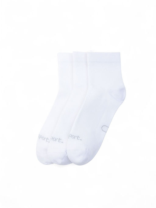 Носки мужские спортивные с компрессией, набор 3 пары Resport, размер 46-47, белые