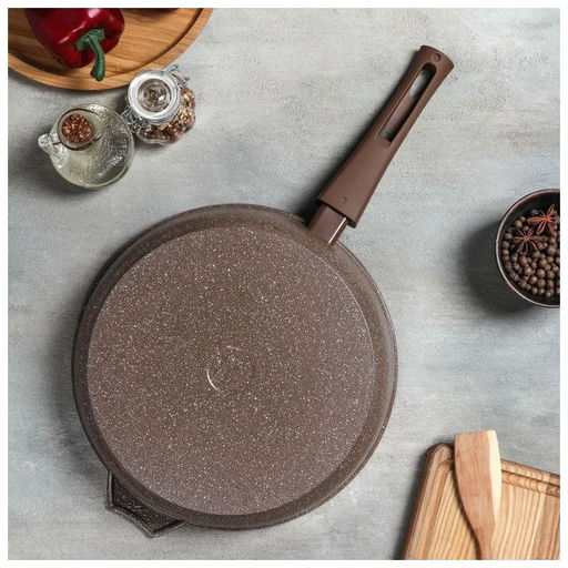 Сковорода 28см АП Гранит brown со съемной ручкой арт.028806 /Мечта/  фото 10