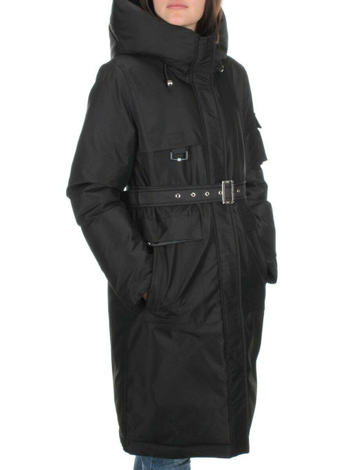 EAC293 BLACK Куртка зимняя женская (200 гр. холлофайбера)