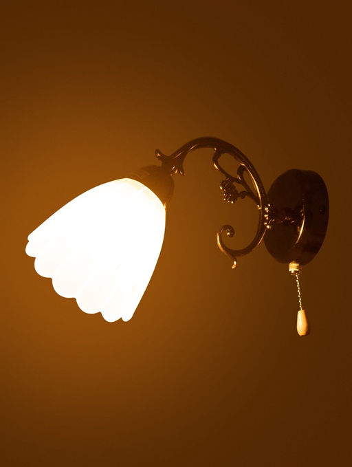 Бра ЭкономСвет 4671/1wAN, 1×40 Вт, E27, 30×10×18 см, чёрный хром