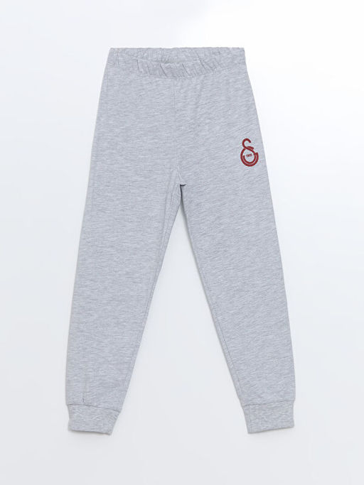 Bisiklet Yaka Galatasaray Bask?l? Uzun Kollu Erkek ?ocuk Pijama Tak?m? - Waikiki фото 3