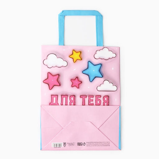 Цена за 2 шт. Пакет подарочный «Для тебя», 20×11×27.5 см